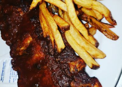 1/2 Rack of Ribs with Fresh Cut Fries