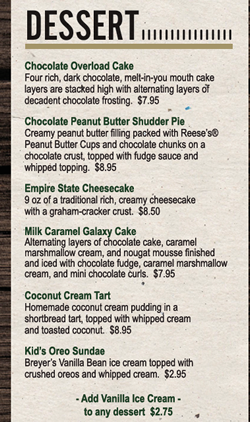 Dessert 2026